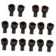 USHOBE 16 Pcs Horse Hair Round Brush Suction Nozzle Table Vacuum Rug Vacuum Cleaner Vacuum Hose Attachment Brush Vacuum Floor Brush Vacuum Cleaner Comb Brush Pneumatic Horsehair