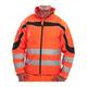 Beeswift - eton Hi Vis soft shell jacket or l - Orange / Black - Orange / Black