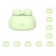 10 Set of Cute Ultrasonic Contact Lens Cleaner Container Lens Washer AAA Battery Green, 85x60x65mm