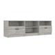 vidaXL TV Cabinet Living Room Furniture TV Media Unit Entertainment Centre Sideboard Side Stereo Cabinet with Drawer Concrete Grey Engineered Wood