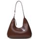 Sanxiner Classic Shoulder Bag,Retro Small Purse,Tote Bag for Women with Zipper Closure, 2-coffee