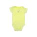 Carter's Short Sleeve Onesie: Yellow Bottoms - Size 6 Month