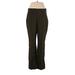 INC International Concepts Dress Pants - High Rise: Green Bottoms - Women's Size 6