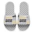 Men's ISlide White Colorado Buffaloes Wordmark Pattern Slide Sandals