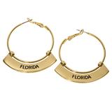 Florida Gators Weller Gold Hoop Earrings