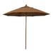 Freeport Park® Inglesbatch 9 Ft. Commercial Woodgrain Market Patio Umbrella Fiberglass Ribs In Sunbrella Metal | 103 H x 108 W x 108 D in | Wayfair