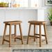 Three Posts™ Sharman Solid Wood Bar & Counter Stool Wood in Brown | Counter Stool (23.62" Seat Height) | Wayfair BB6F37C2AF664D3A9D7C47371DCBC10D