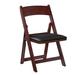 Red Barrel Studio® Dritana Vinyl Padded Stackable Folding Chair Vinyl in Brown | 33 H x 19 W x 21 D in | Wayfair A3D81BB85037439C8EC1F63527416445