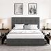 Latitude Run® Laterius Storage Bed Upholstered/Polyester in Gray | 40.3 H x 56.3 W x 79.3 D in | Wayfair 82F9F2C32493444A88C4E593612CF5CF