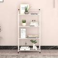 Rebrilliant Meetu Metal Freestanding Bathroom Shelves Metal in White | 54 H x 22 W x 11 D in | Wayfair 5F779EF651CA4FF5ACA5191274F6E082