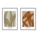 Birch Lane™ Zabini 3 & 4 Framed On Canvas 2 Pieces Print Canvas in Brown/Green | 30 H x 21 W x 1.25 D in | Wayfair 6E043B83B8E14D5DAAA5A4CD60AFCA0B