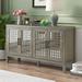 Red Barrel Studio® Texel 58.05" Wide Sideboard Wood in Gray | 32.03 H x 58.05 W x 15.02 D in | Wayfair 52454349EBC64A0B80A1CA73BB9CA911