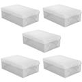 Mediawave Store - Set 30 Pz Scatola Contenitore Organizzatore Scarpe Trasparent Box Salvaspazio