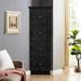 Modern Tall Storage Cabinet with Doors and 4 Shelves for Living Room, Kitchen, Office