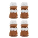 2 Pairs Pet Short Boots Dog Snow Boots Pet Snowshoes Winter Boots for Outdoors