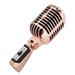 Professional Wired Vintage Classic Microphone Dynamic Vocal Mic Microphone for Live Performance Karaoke( Gold)