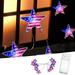 Skpblutn Home Decoration Independence Day String Lights 4 of July Festive Ation Led String Lights Battery Powered Led String Lights With Remote Control 4 of July Ative Stripes Home Decor A