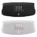 JBL Charge 5 - Waterproof Portable Bluetooth Speaker - Black/White (Pair)