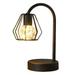 FAGUANGAO Industrial Table Lamp Small Touch Control 3 Way Dimmable Edison Lamp Vintage Iron Cage Desk Lamp Retro Steampunk E31 Nightstand Lamp for Bedroom Office(LED Bulb Included)