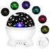 Star Projector Lamp Night Light 360 Degree Romantic Room Rotating Cosmos Star Projuctor Christmas Decorations Light Lamp Starry Moon Sky Night Projector Kid Bedroom Lamp