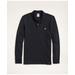 Brooks Brothers Men's Golden Fleece Stretch Supima Long-Sleeve Polo Shirt | Black | Size Large