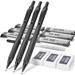 Metal 0.9 mm Mechanical Pencil Set with Storage Case 3PCS Black 0.9 Drafting Pencil