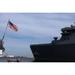 The amphibious transport dock ship USS New York (LPD 21) gets underway from Naval Station Mayport. N - Laminated Poster Print - 20 Inch by 30 Inch with Bright Colors and Vivid Imagery