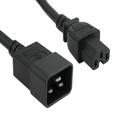 SANOXY Cables and Adapters; 6ft 14 AWG 15A 250V Power Cord (IEC 320 C20 to IEC 320 C15) Black