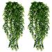 HHei_K 2 PCS Hanging Garland Vine Flower Trailing Bracket plant Artificial Hanging