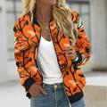 Halloween Bomber Jackets Women 2023 Womens Bomber Jackets Lightweight Zip Up Cropped Coats Fashion Windbreaker Military Outerwear Casual Quilted Jacket