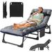 Folding Lounge Chair 5-Position Folding Cot Portable Outdoor Folding Chaise Lounge Chair for Sun Tanning Pool Beach Patio Sunbathing