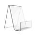 FRCOLOR 2Pcs Acrylic Book Stands Clear Book Display Racks Acrylic Calendar Brackets Table Display Stands