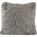 HiEnd Accents Chess Knit Euro Sham 27x27 inch Taupe Solid Color Modern Farmhouse Rustic Style Soft Cozy Luxury Pillow Cover