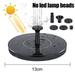 13/16/18cm Solar Bird Bath Fountain Pump Pool Pond Waterfall Garden Decoration Outdoor Bird Bath Solar Powered Colorful Fountain Floating