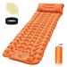 BAMILL Camping Backpacking Air Mattress Outdoor Sleeping Pad with Foot Pump Air Pillow