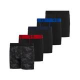 5 Pack: Youth Boys Compression Shorts - Performance Boxer Briefs Athletic Spandex Underwear(4-20)