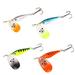 BESTONZON 4 Pcs 20g Fish Bait Sequins 3D Eyes Small Fish Lure Bait Colorful Hard Fake Bait Fishing Lures for Outdoor Compound Fish (Red Green Blue White Style)