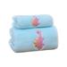 TERGAYEE Coral Fleece Towel Little Dinosaur Series Soft Water Absorbent Bath Pool Camping Travel Towel Quick Dry Ultra Absorbent Beach Blanket Bath Shower Towel