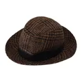 Dolce & Gabbana , MainLine Fedora Hat - Brown Wool Alpaca Nylon ,Brown female, Sizes: 57 CM