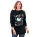 Plus Size Women's Disney Jack Skellington Fleece Sweatshirt by Disney in Black Jack Skellington (Size 5X)