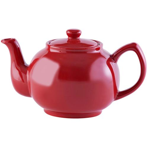 „Teekanne PRICE & KENSINGTON „“Betty““ Kannen Gr. 1,1 l, rot Kaffeekannen, Teekannen und Milchkannen Steingut, matt, 6 Tassen“