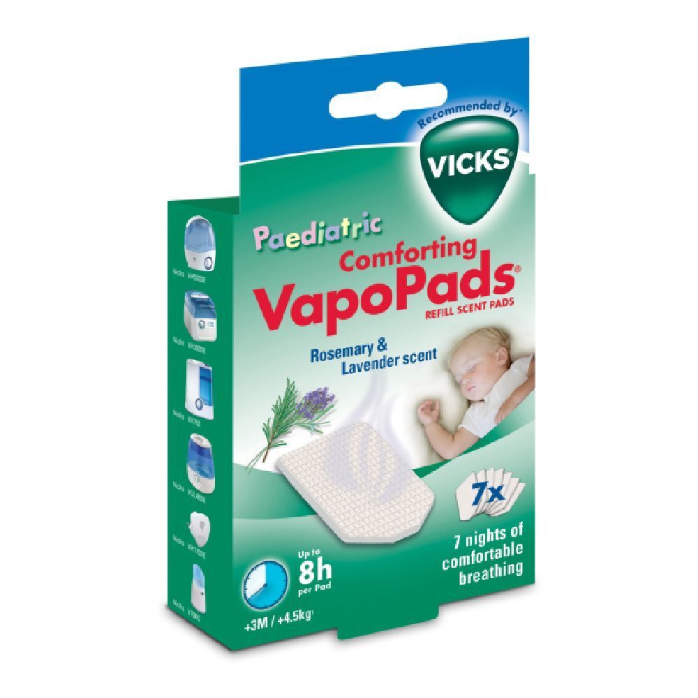 Vicks Vapopads Rosemary & Lavender Scente 7 Pezzi pz Salviette