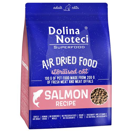 Sparpaket: 2x1kg Dolina Noteci Superfood Sterilised Feline Lachs Katzenfutter trocken