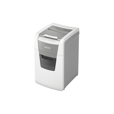 Leitz IQ Autofeed Office Mikroschnitt Aktenvernichter P5, 150 Blatt, 44l-Abfallbehälter, Weiß, 80140000 Image