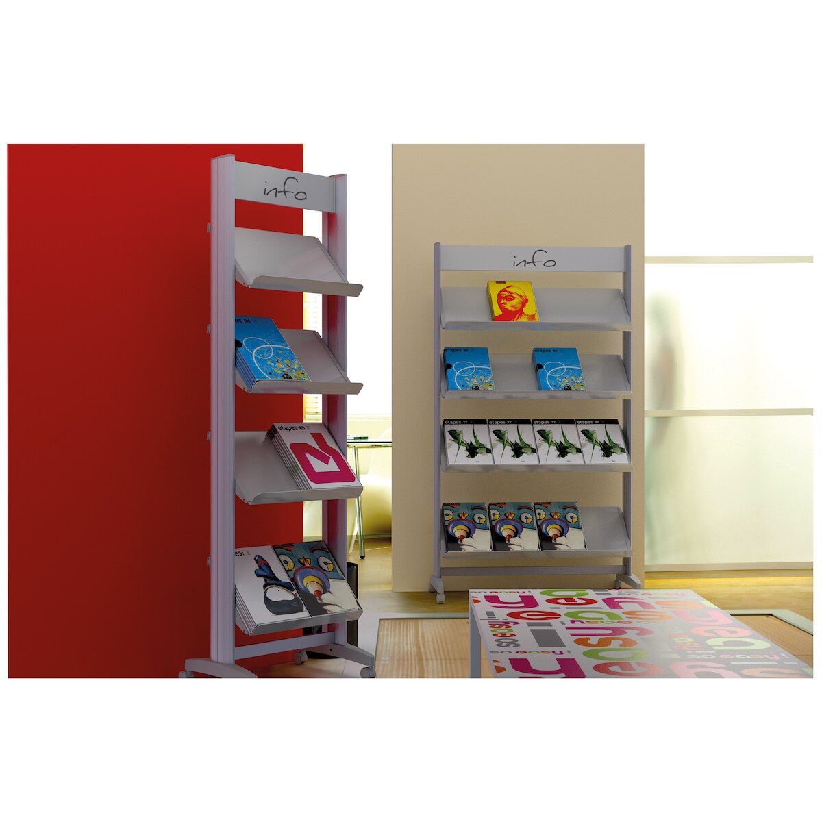 Paperflow Prospektständer 16.A4TM.35 Metall Image