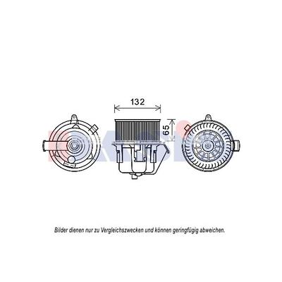 AKS DASIS Innenraumgebläse Ø132mm 132mm für CITROËN/PEUGEOT 6441CR 068070N