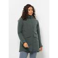 Funktionsmantel JACK WOLFSKIN "TEMPELHOF COAT W" Gr. XL (46), grün (slate, green) Damen Mäntel Sportjacken