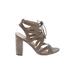 Sam Edelman Heels: Gray Shoes - Women's Size 9 1/2