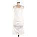 Missufe Casual Dress: White Dresses - Women's Size Medium