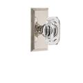 Grandeur Carré Plate Single Dummy w/ Baguette Crystal Door Knob Crystal in Brown | 4.75 H x 2.5 W in | Wayfair 828052
